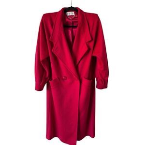 Karen Scott  petite red 100% wool dress jacket. Devine find size 4P.